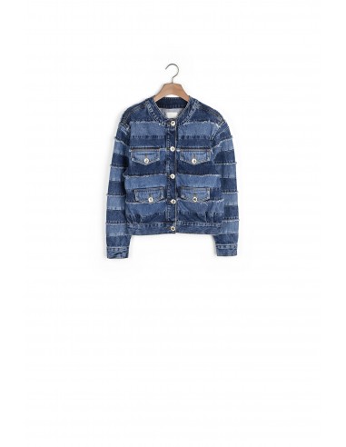 Blouson en jean court oversize chez Cornerstreet bien 