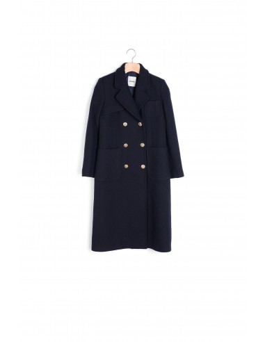 Manteau long en drap de laine votre